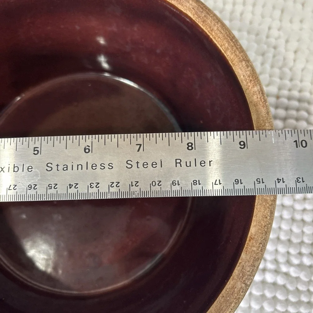 VTG 1950s Marcrest Colorado Brown Stoneware 3 Qt Dutch Oven Casserole w/Lid
